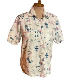 Vintage 90s ilio floral quote shirt